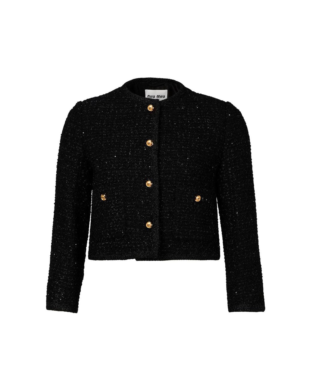 Miu Miu Black Tweed Jacket
