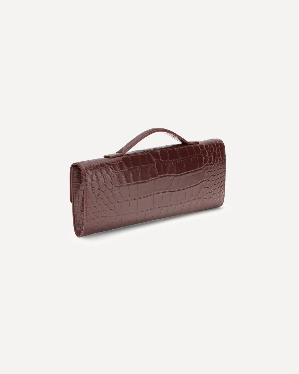 Bottega Veneta Brown Rectangular Clutch