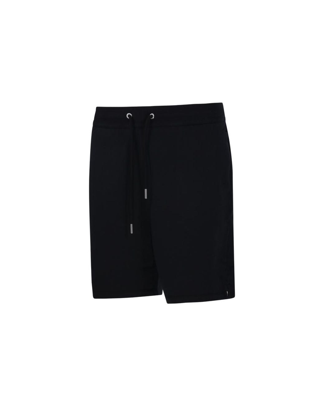 AMI Black Contrasted Track Short for men