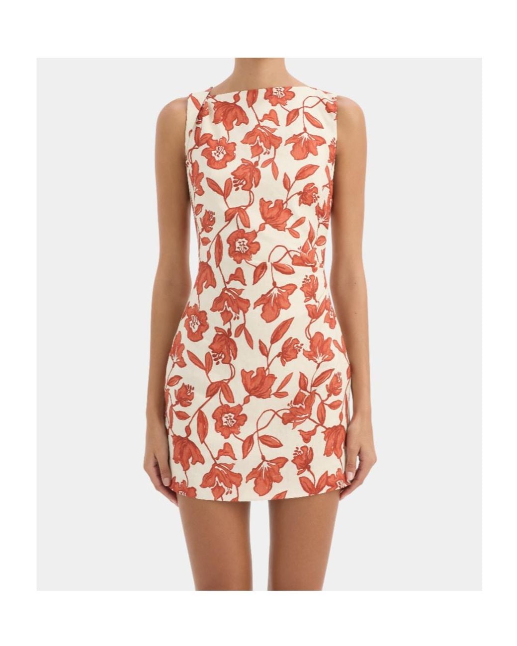 Sir Orange Floral Dress