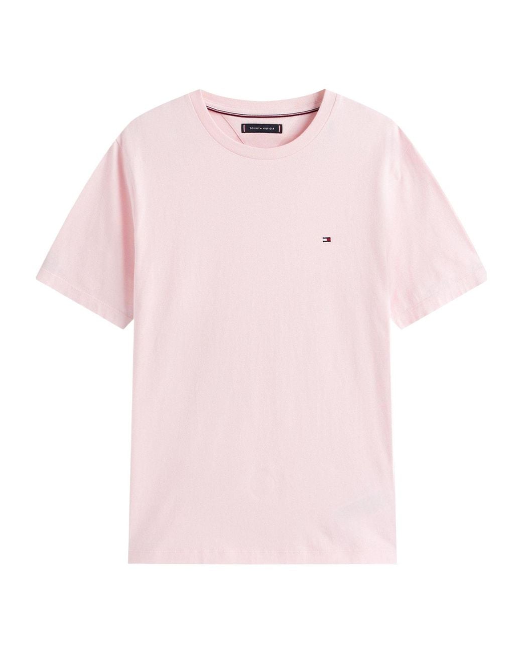 Tommy Hilfiger Pink Logo Short Sleeve T-Shirt for men