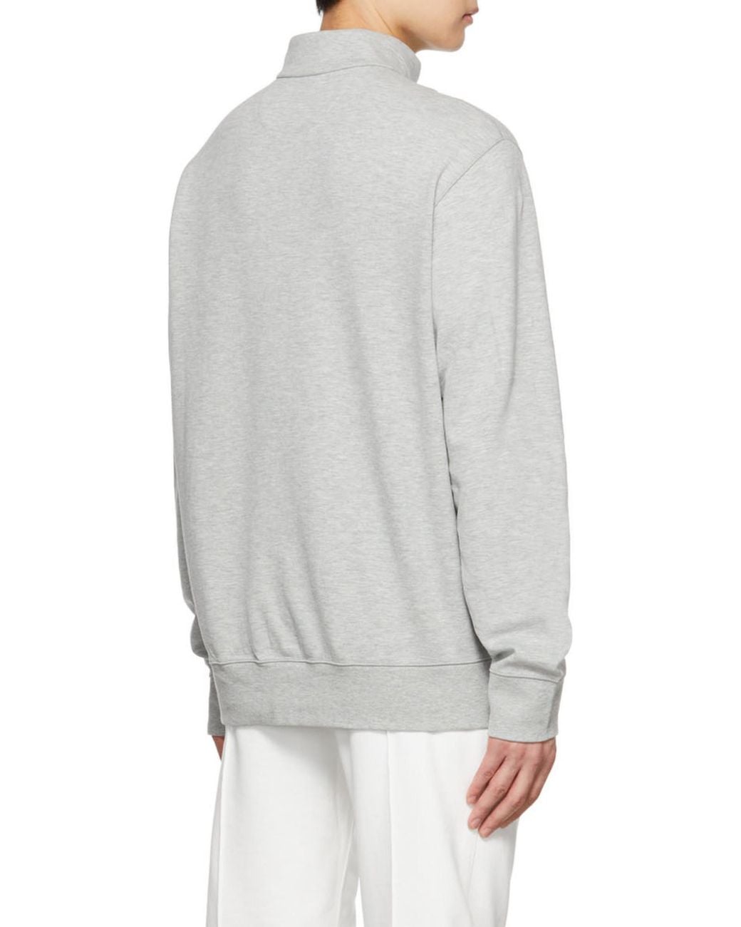 Polo Ralph Lauren Gray Embroidered Logo Sweatshirt for men
