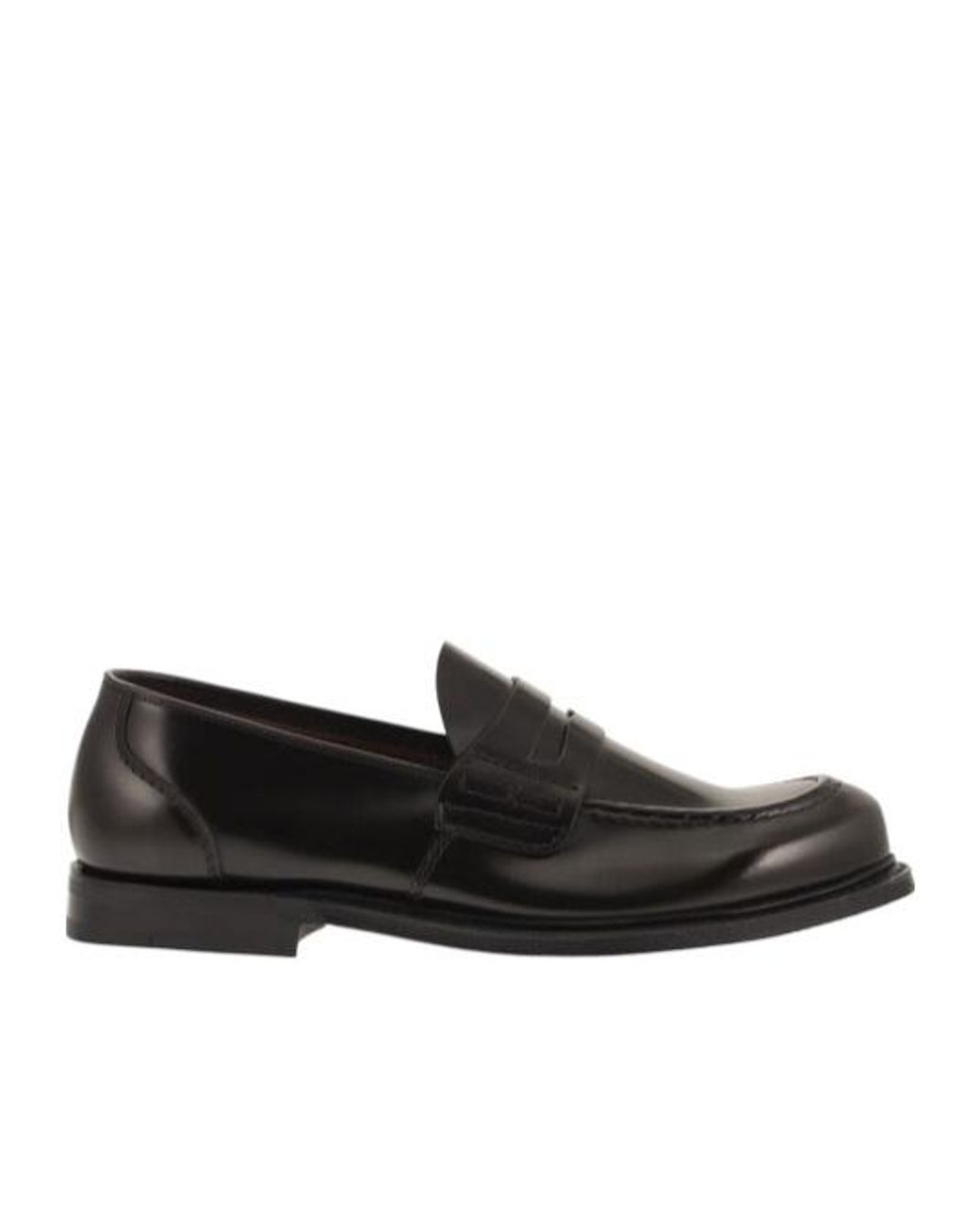 Church's Black Leather Loafer With Classic Penny Strap for men