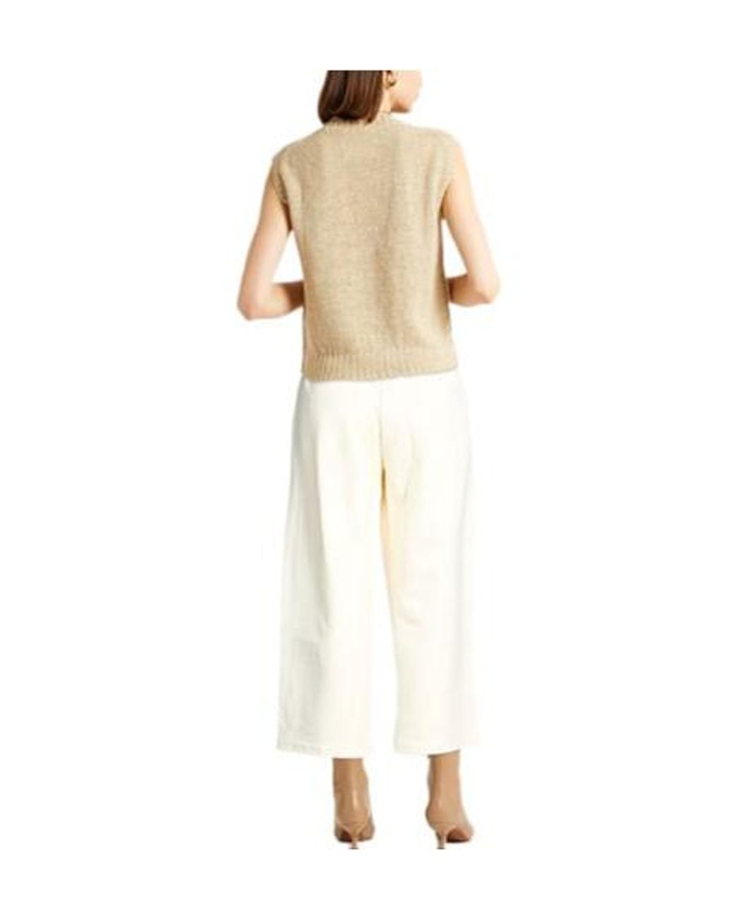 Max Mara White Minimal Solid Sweatpants