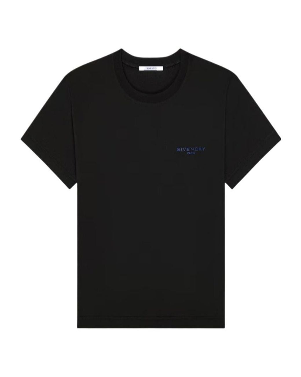 Givenchy Black Logo Embroidered Crewneck T-Shirt