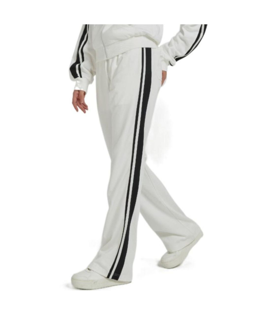 Marissa Chiara White Webbing Sweatpants