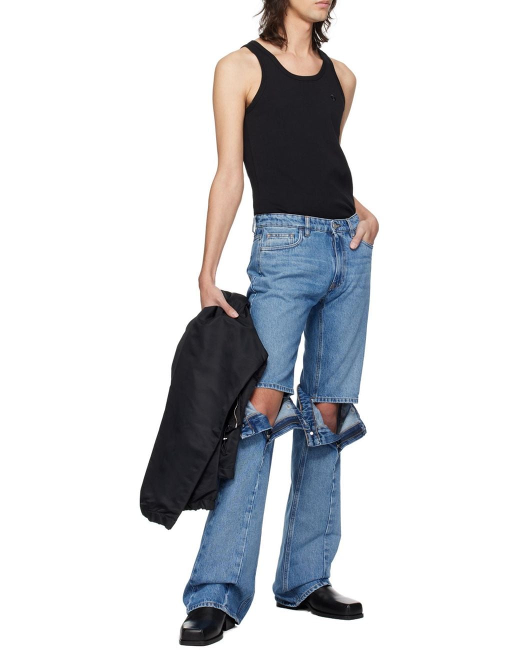 Coperni Blue Belt Loop With Jeans for men