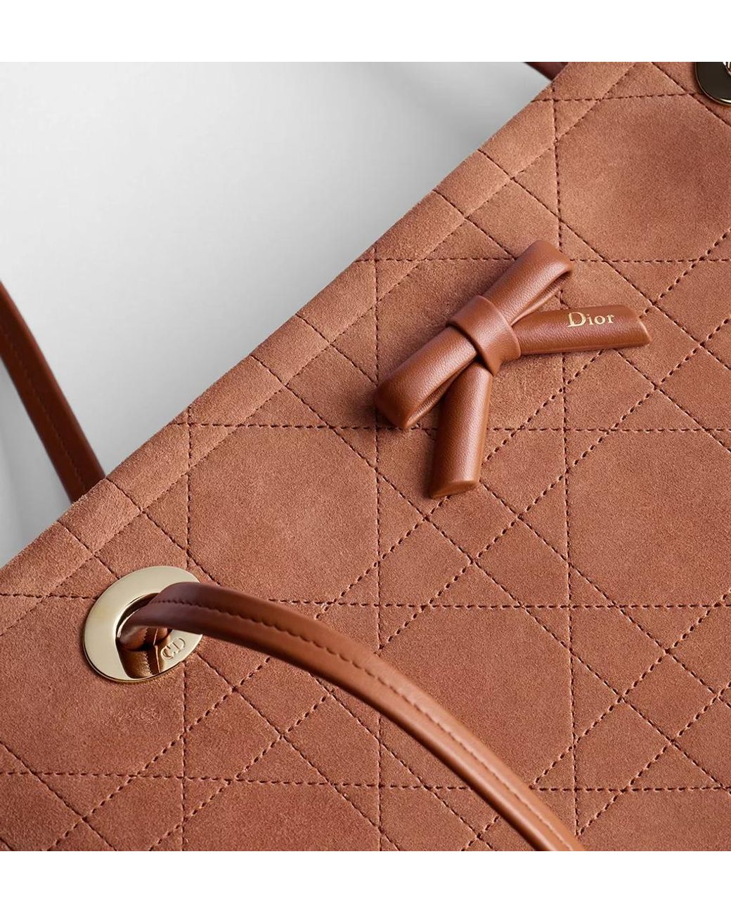 Dior Brown Medium Promenade Shopping Bag