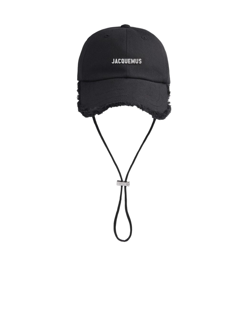 Jacquemus Black The Artichaut Curved Peak Cap for men