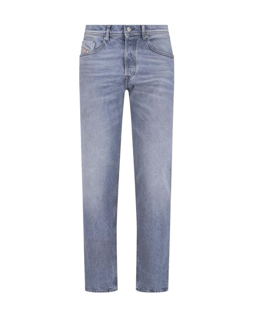 DIESEL Blue Logo Patch Jeans for men