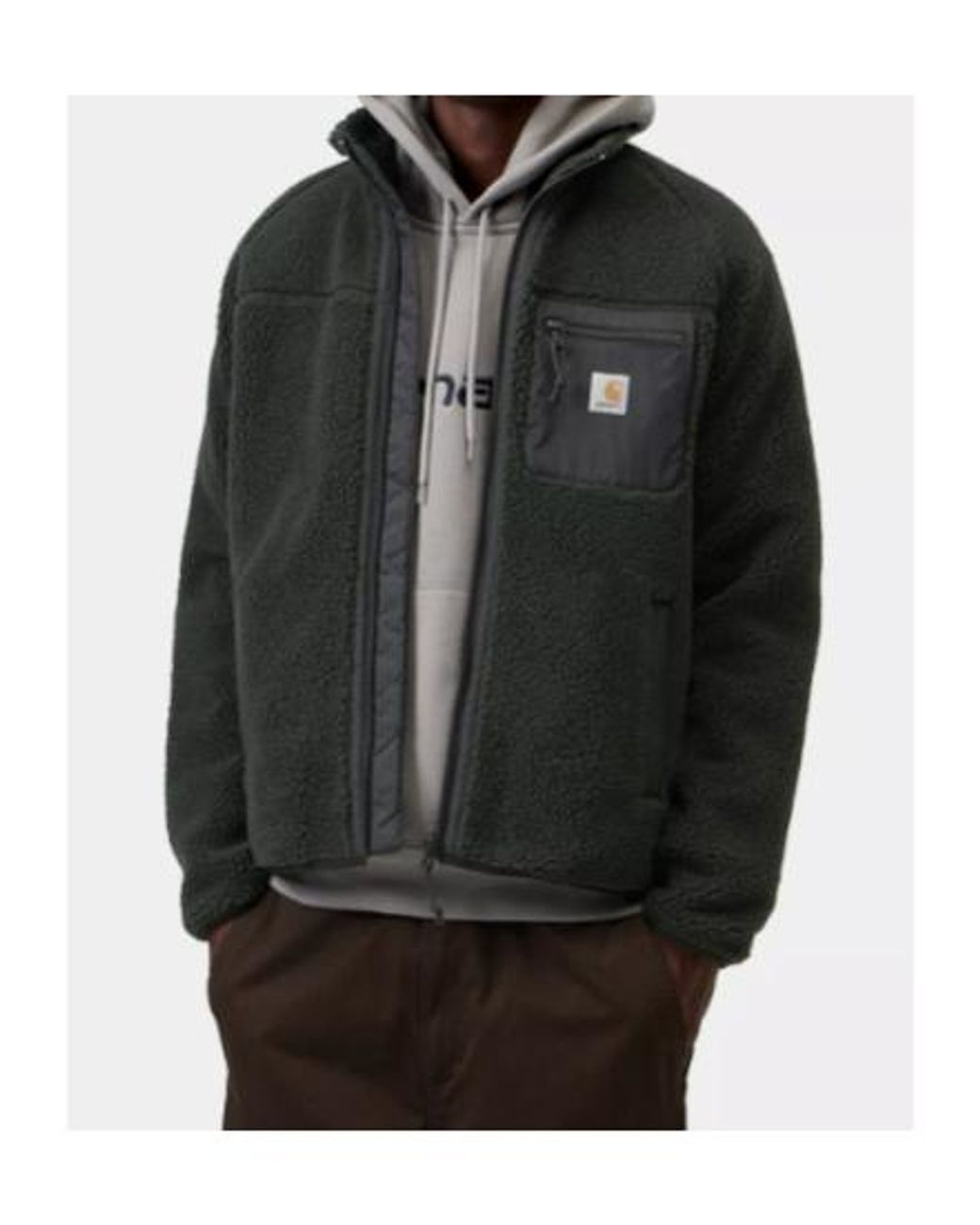 Carhartt Black Fleece Zip-Up Sweater for men