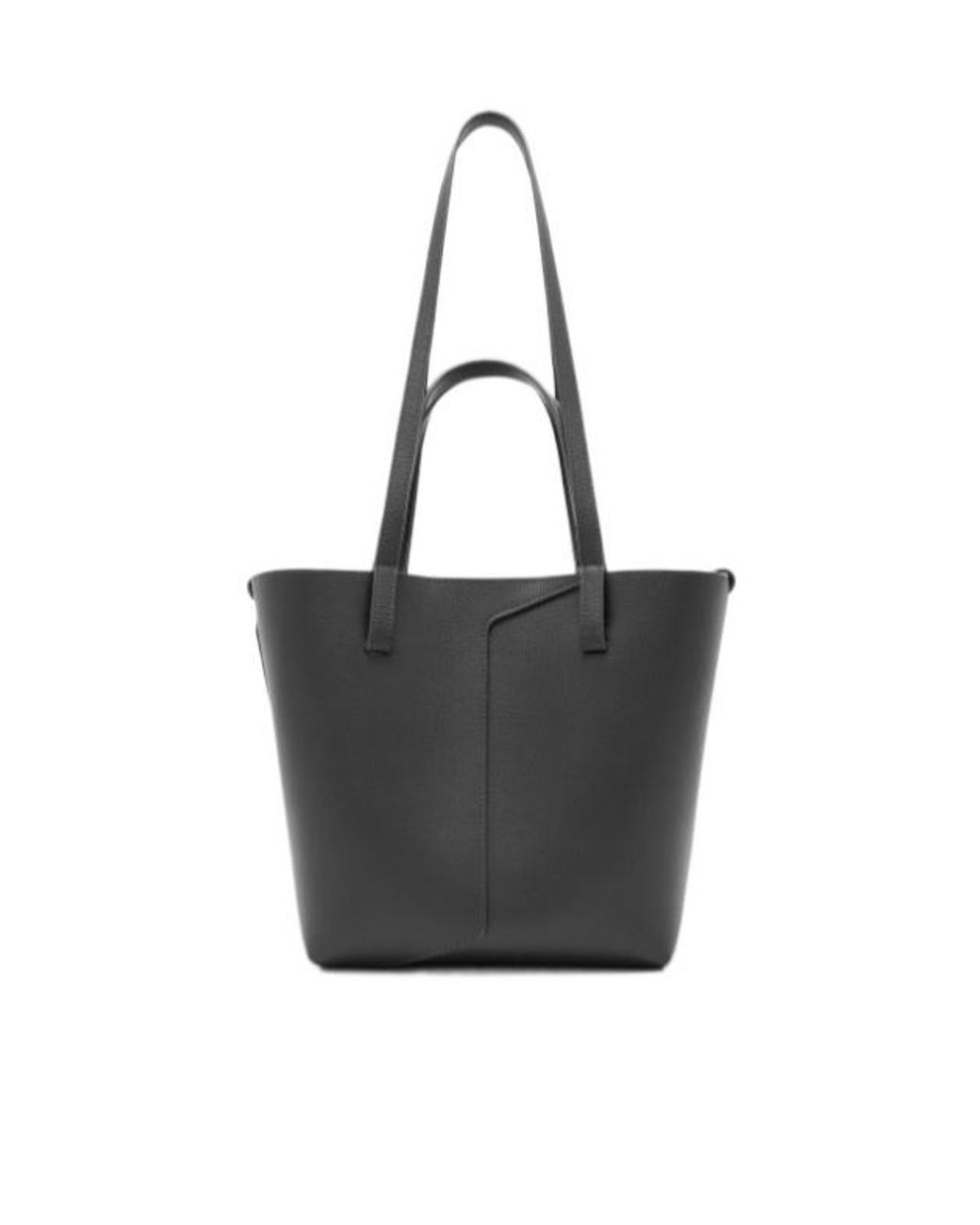 Emporio Armani Black Logo-Print Leather Shoulder Bag