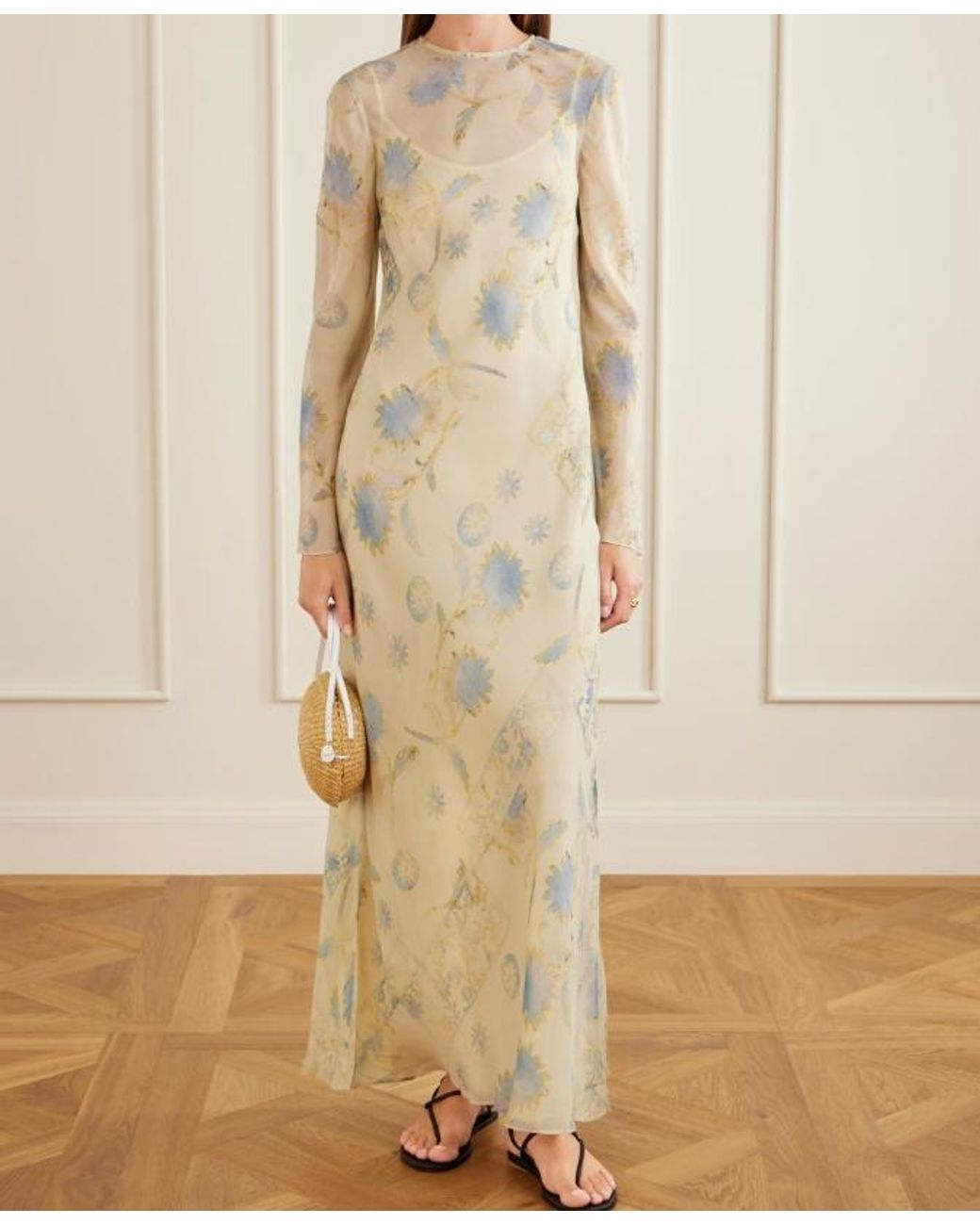 Sir White Long-Sleeved Dress