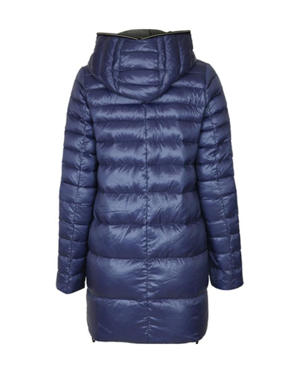 Duvetica Blue Hooded Quilted Padded Coat