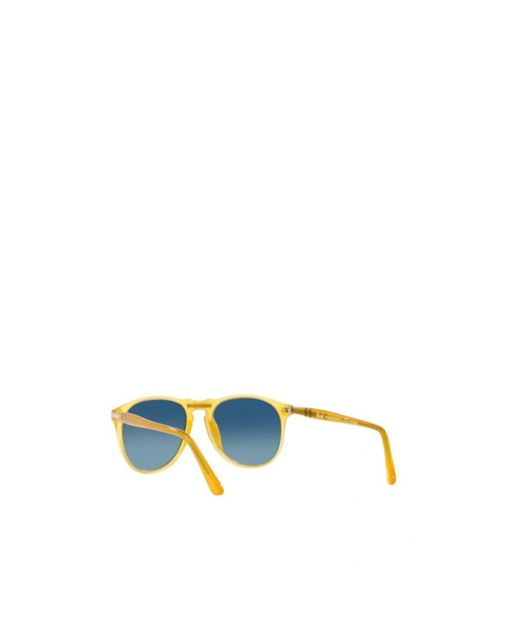 Persol Blue Round Frame Sunglasses for men