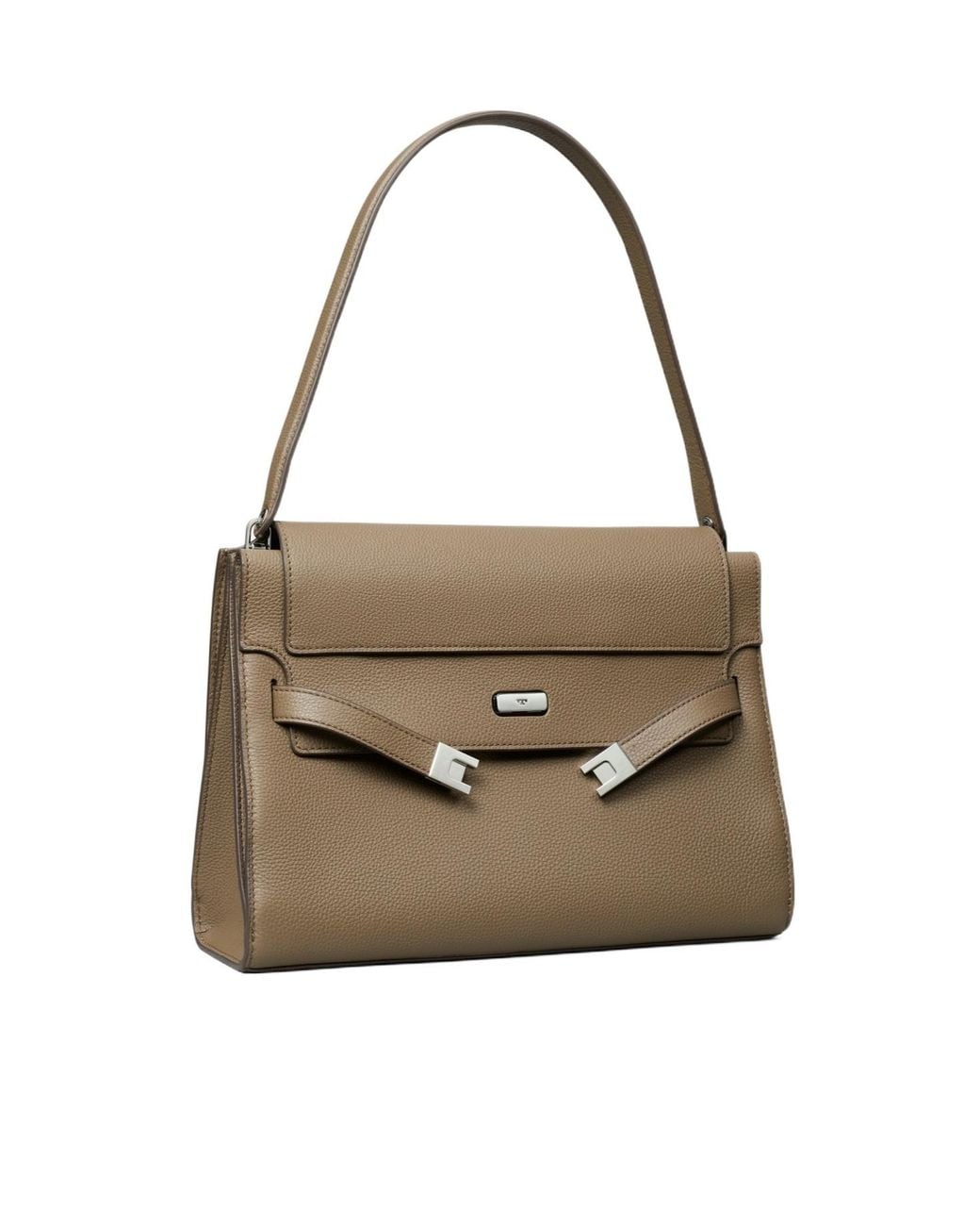 Tory Burch Natural Lee Radziwill Large Shoulder Bag