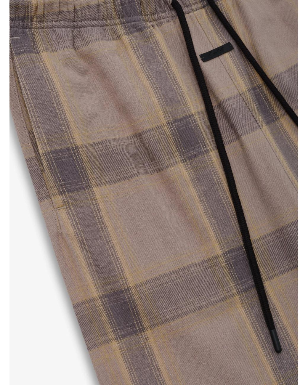 Fear Of God Gray Drawstring Plaid Lounge Pants