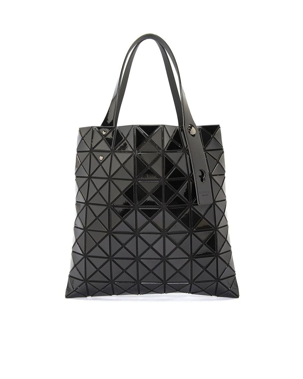Issey Miyake Black Prism Geometric Pattern Handbag