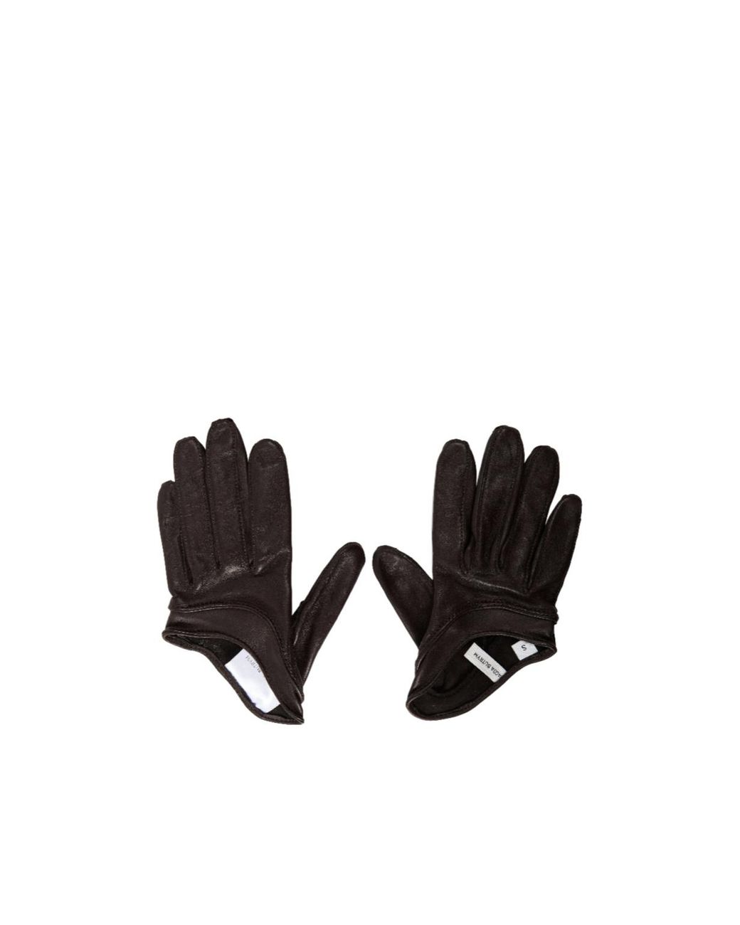 Magda Butrym Black Dark Leather Gloves