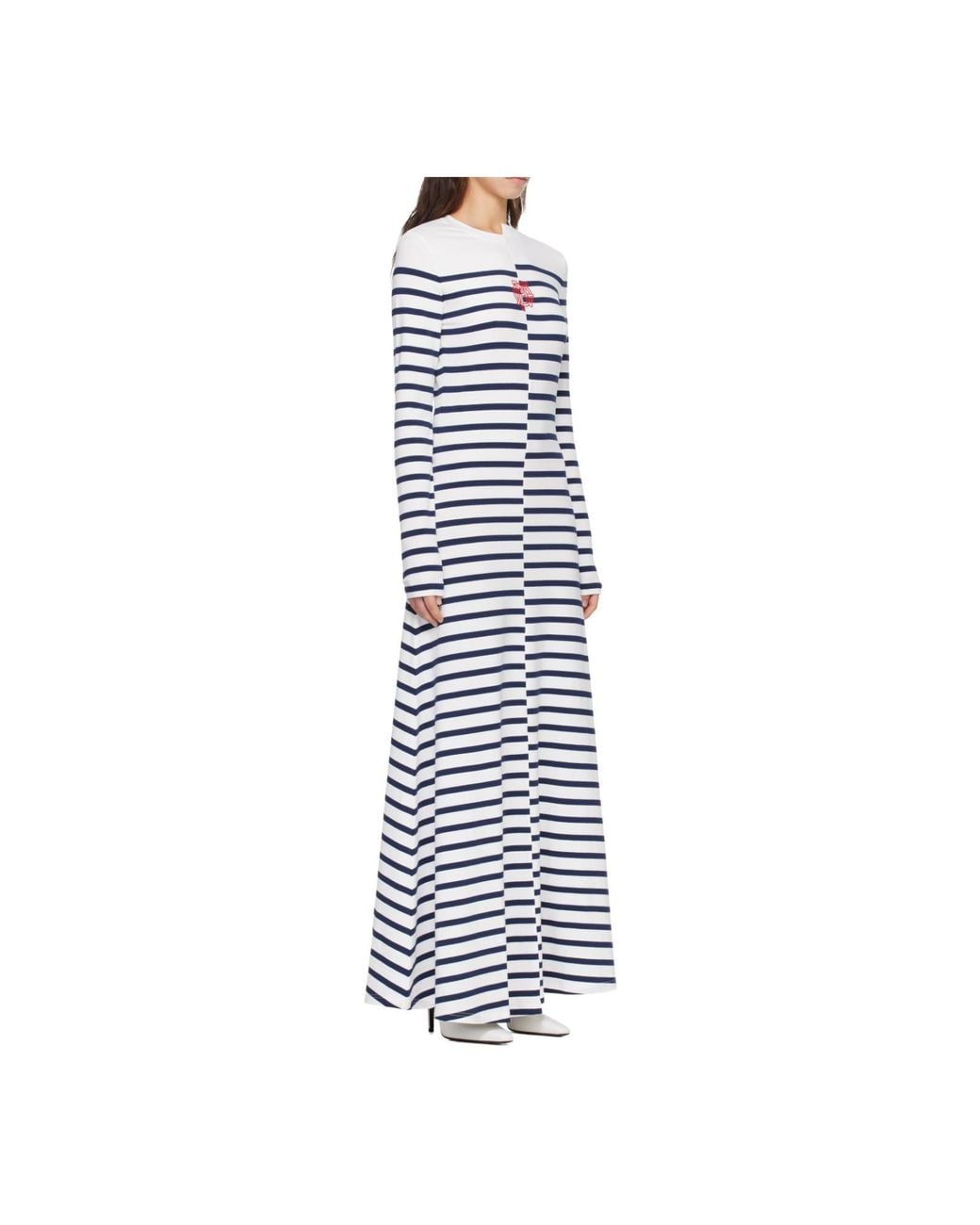 Jean Paul Gaultier White Long-Sleeved Dress