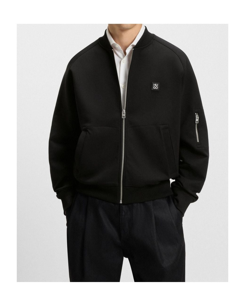 Boss Black Boss Zip-Up Bomber Jacket for men