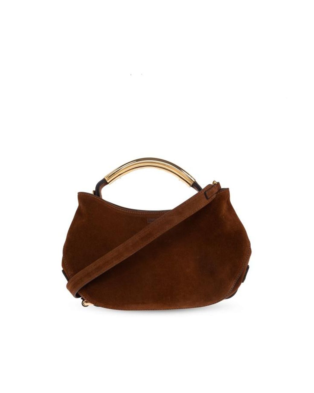 Moschino Brown Round Handle Me Top Handle Bag