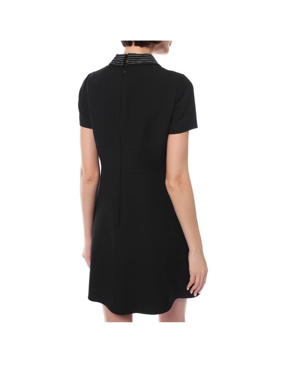 Valentino Black Cady Mini Dress