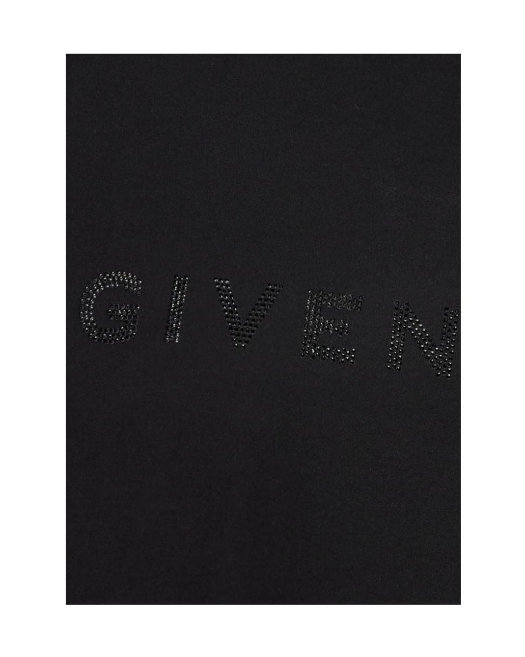 Givenchy Black Logo Embellished Crewneck T-Shirt