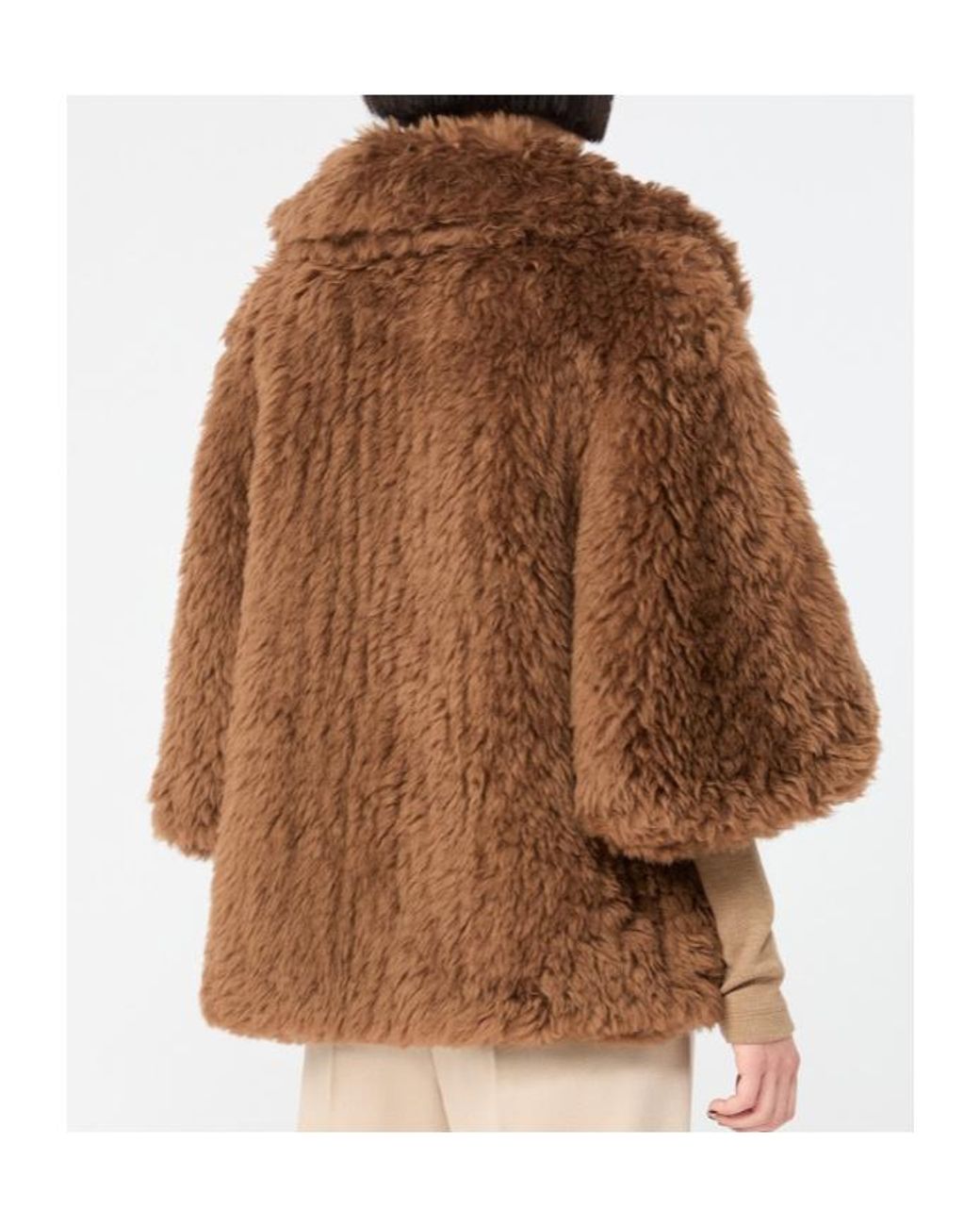 Max Mara Brown Accorta Oversized Cape