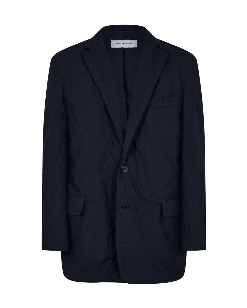 Dries Van Noten Blue Lightweight Quilted Blazer-Style Jacket for men