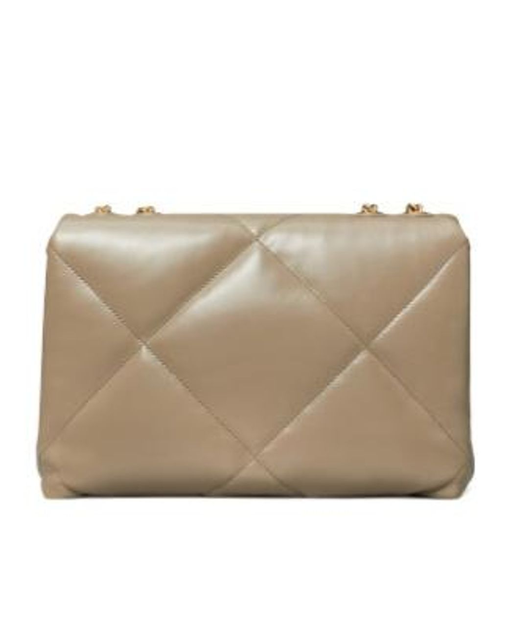 Tory Burch Natural Kira Diamond Quilt Convertible Shoulder Bag