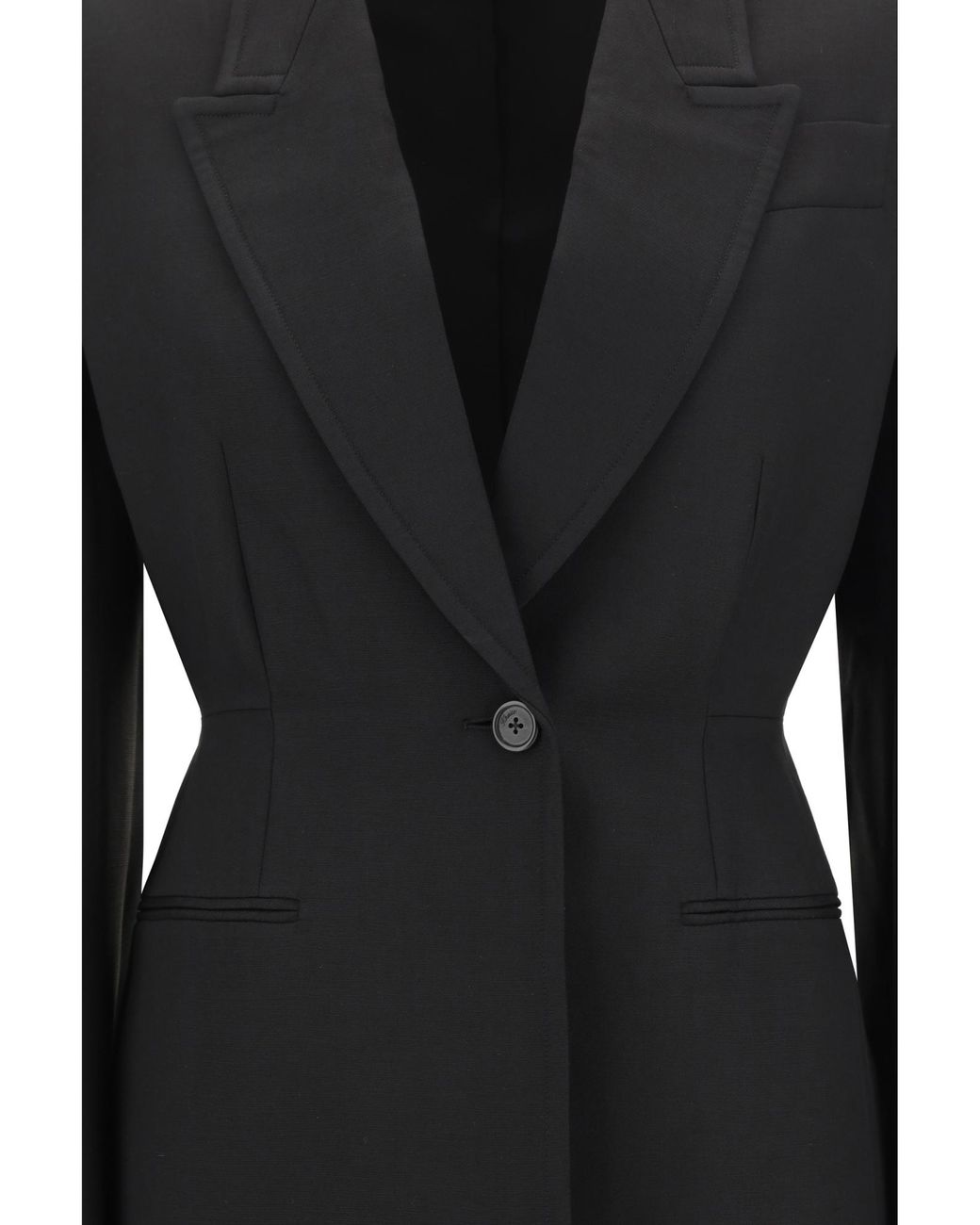 Khaite Black Beckett Single Breasted Jacket