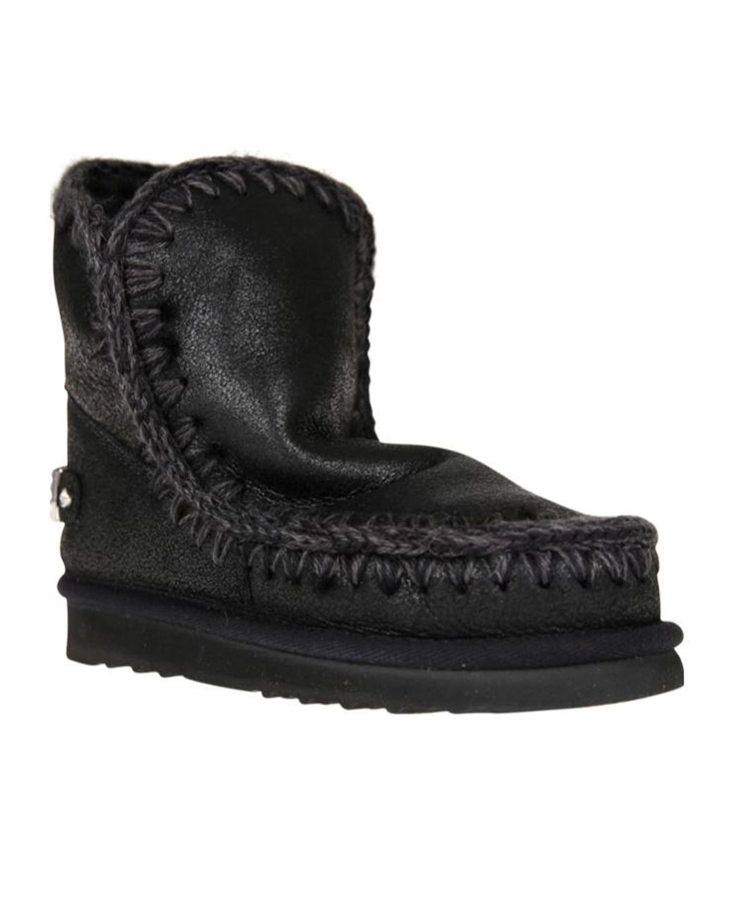 Mou Black Eskimo 18 Leather Boots