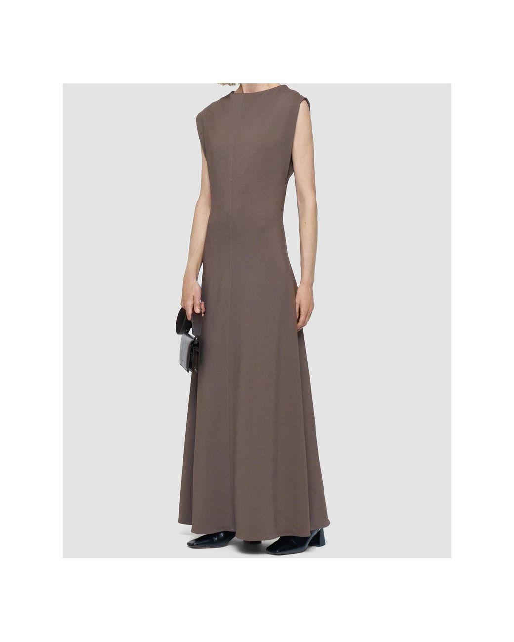 Joseph Brown Sleeveless Midi Dress