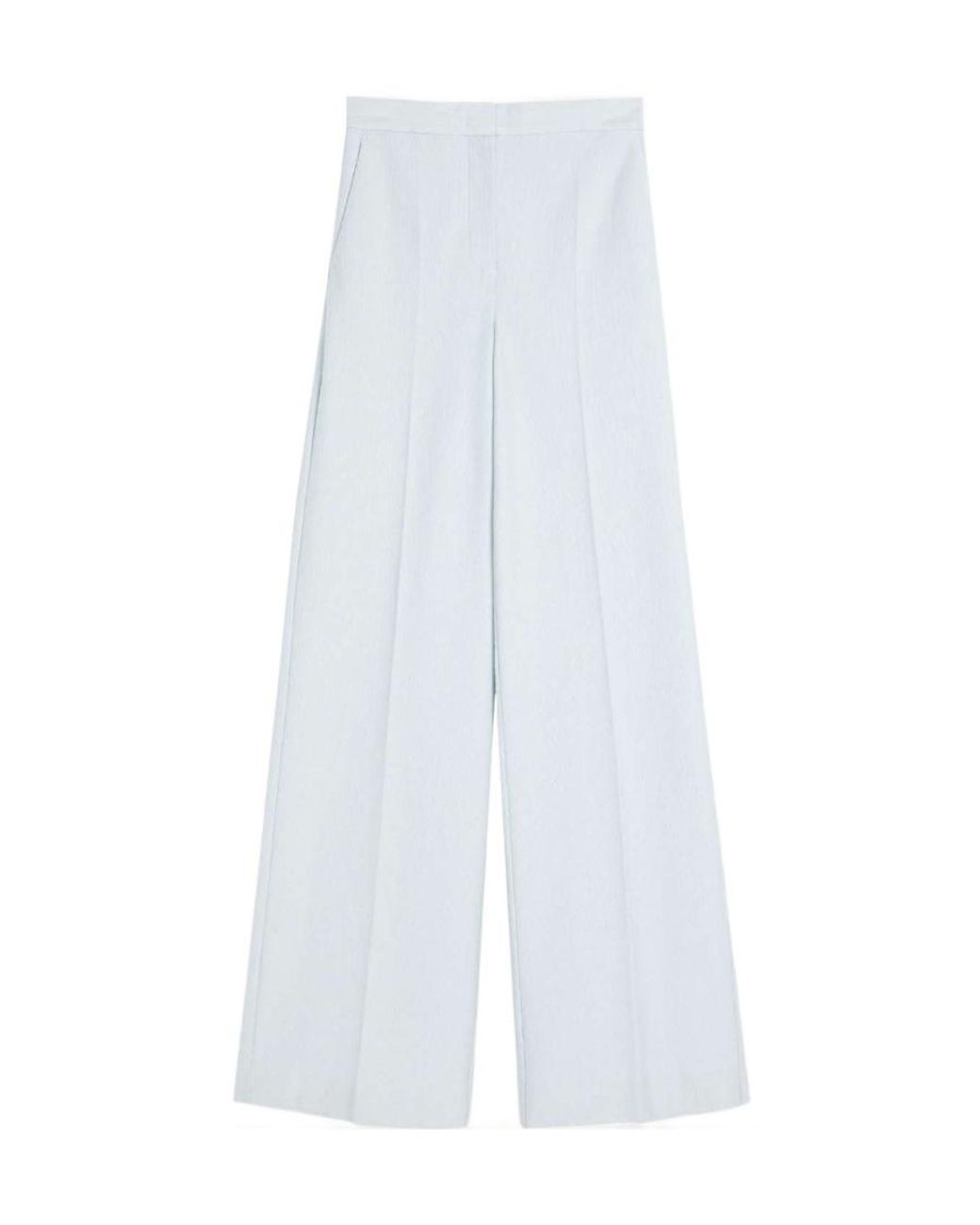 Max Mara White Wide-Leg Casual Pants