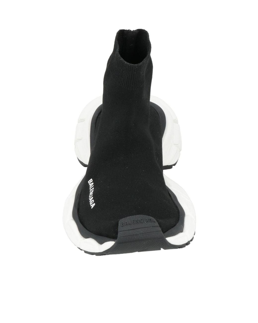 Balenciaga Black Minimalist Knit Sock Boots