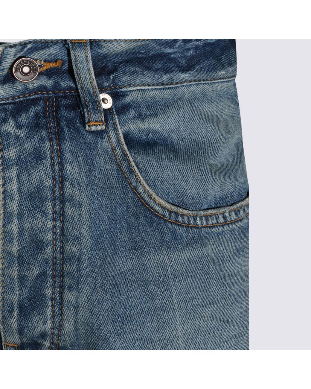 Balenciaga Blue Straight Slim-Leg Jeans