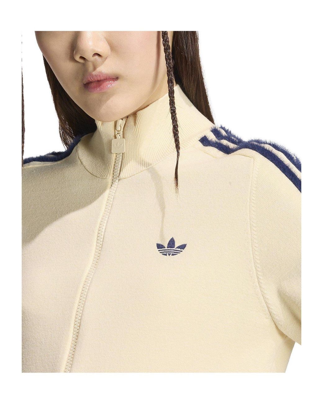 Adidas Originals Natural Knit Zip-Up Track Jacket