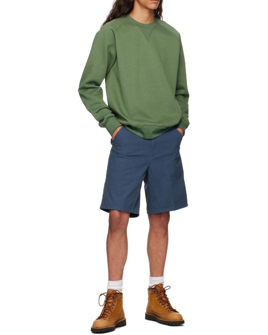 Carhartt Green Round-Neck Sweater for men