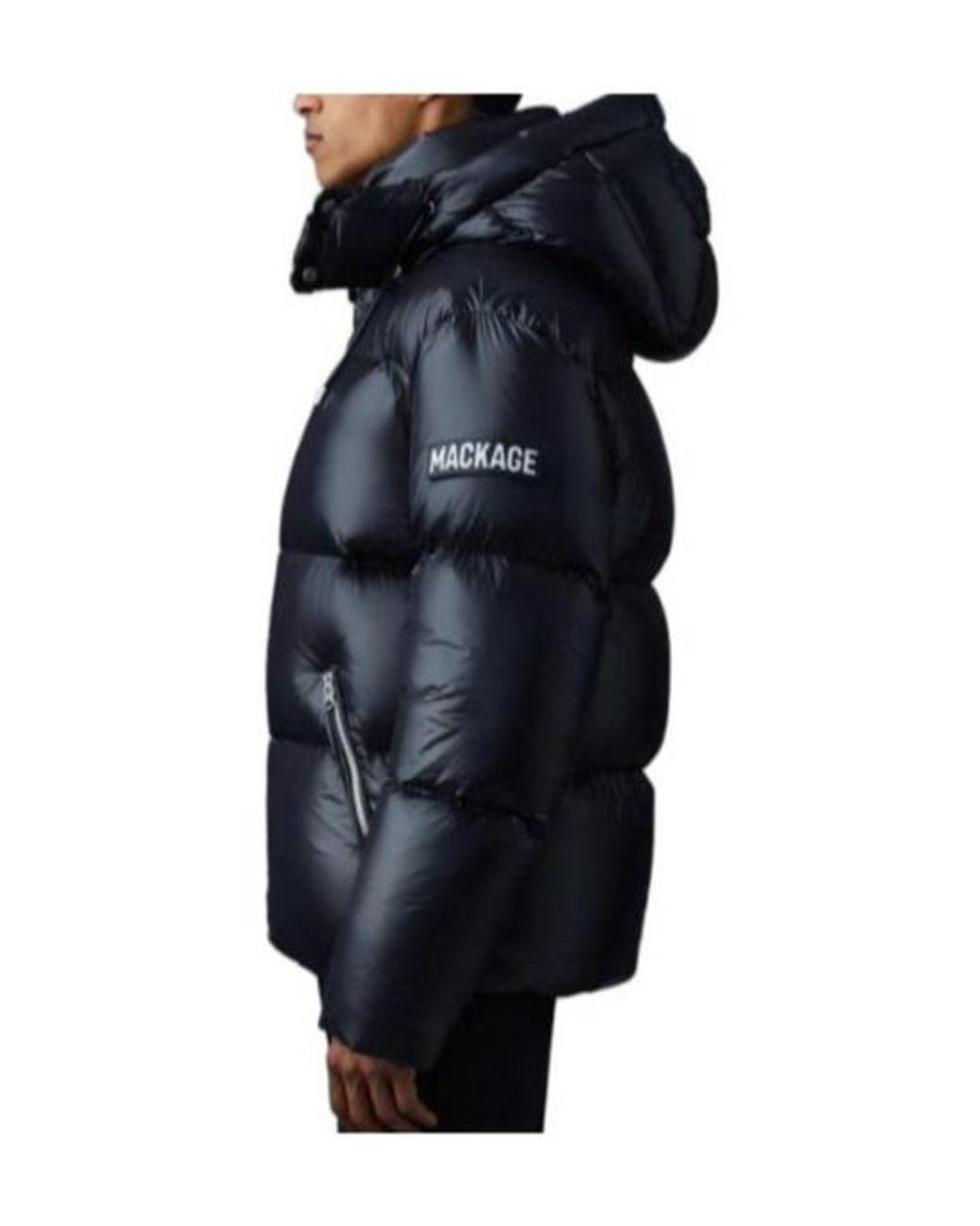Mackage Black Kent-Z Lustrous Down Jacket for men