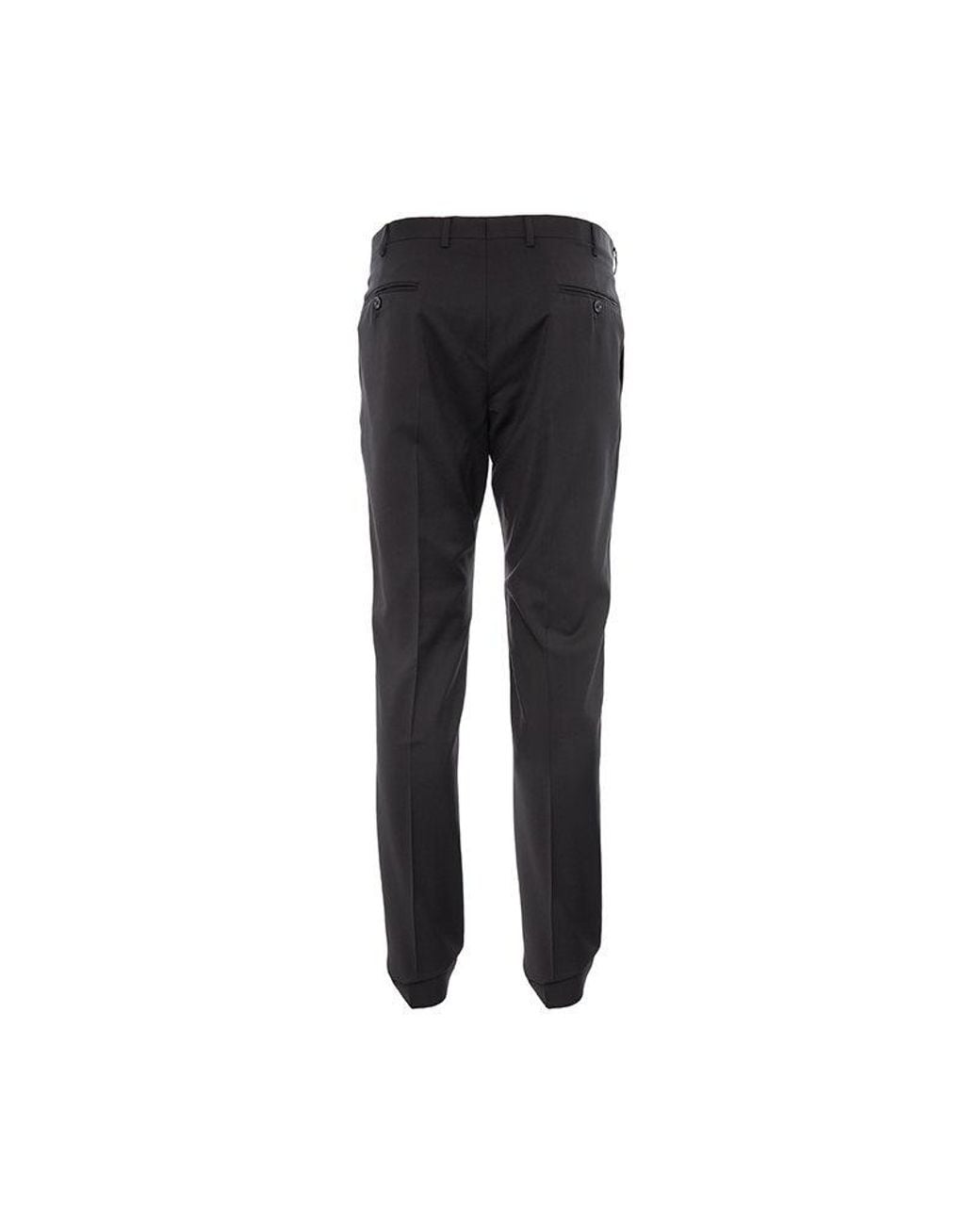 Emporio Armani Black Belt Casual Pants for men