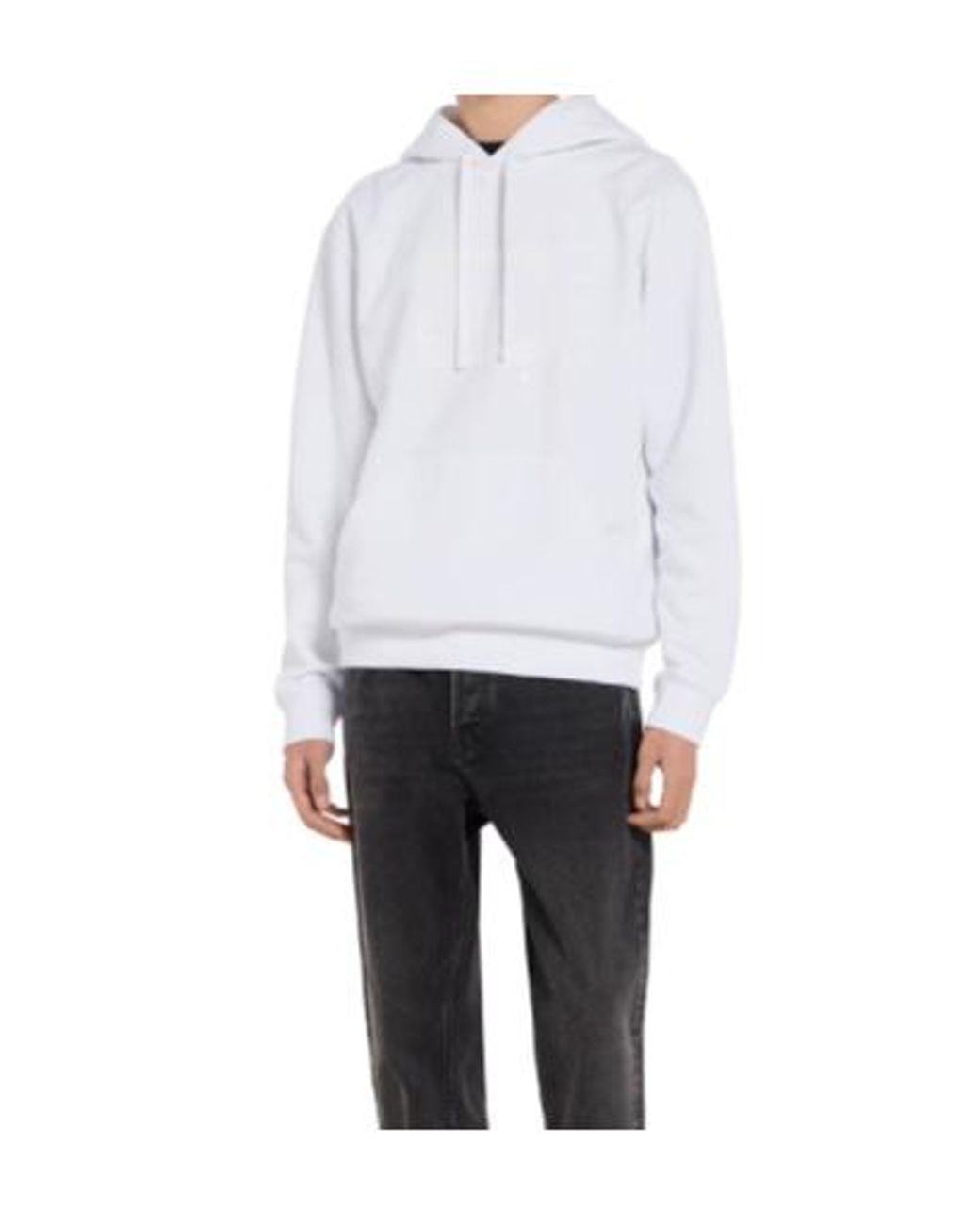 Gucci White Printed Jersey Hoodie for men