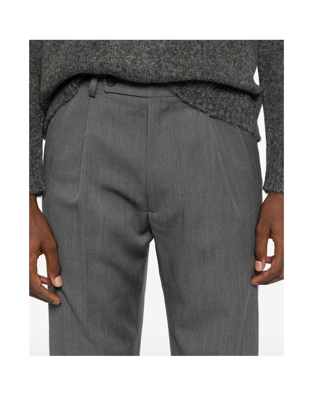Entire studios Gray Wool Trousers for men