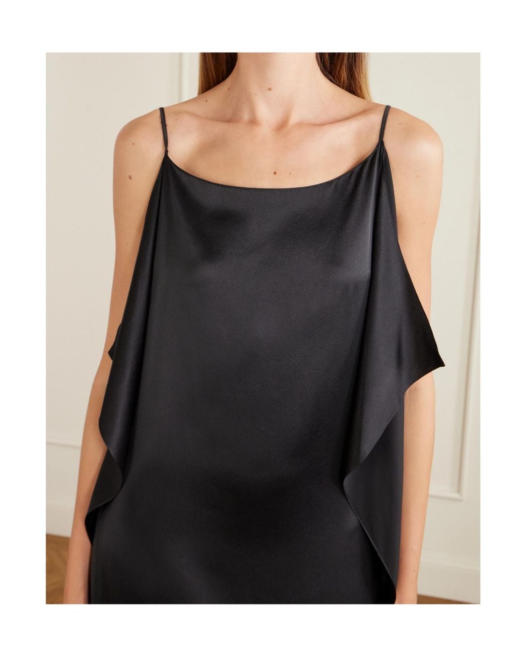 The Row Black Kilo Draped Dress