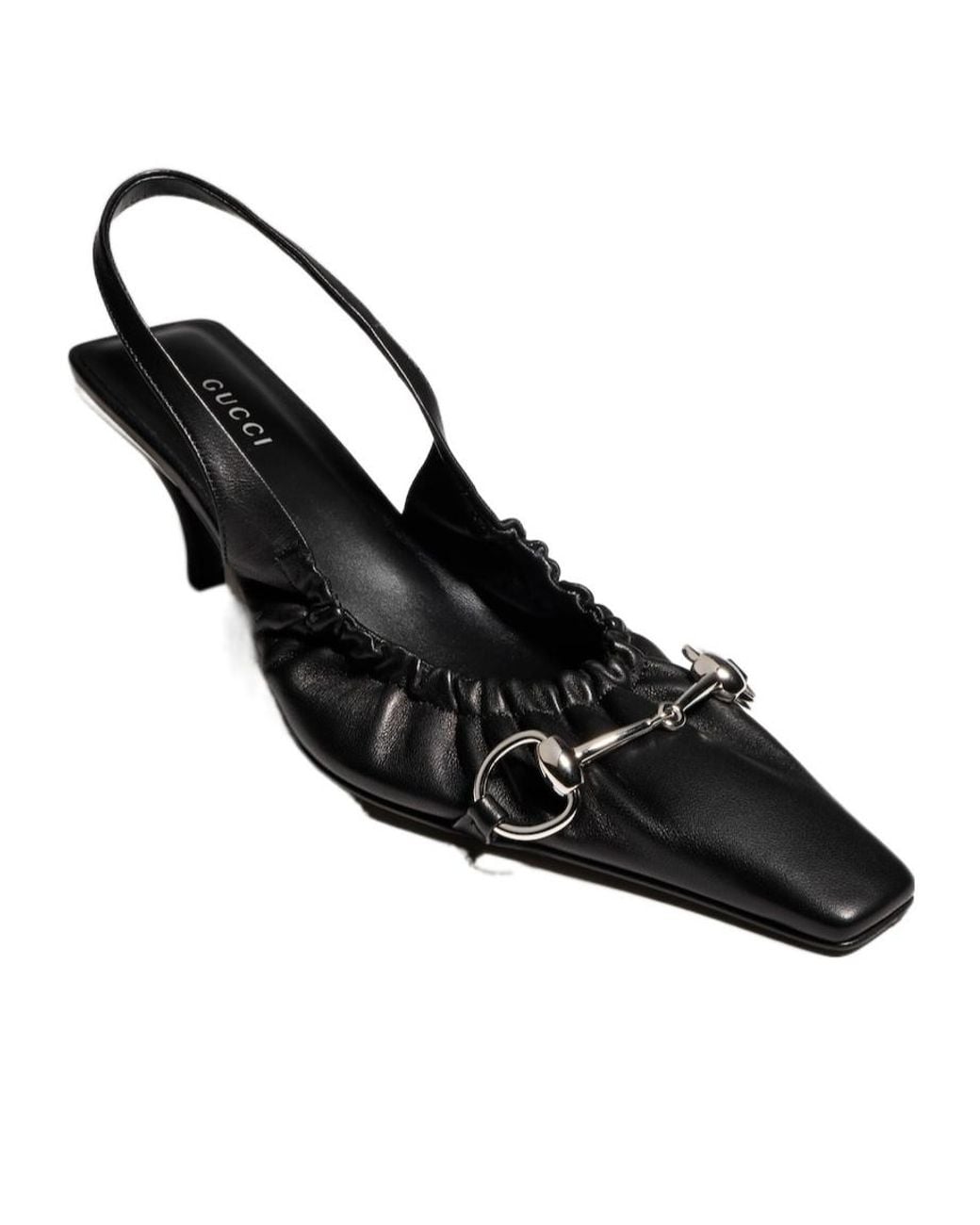 Gucci Multicolor Vittoria Slingback Pump With Elastic
