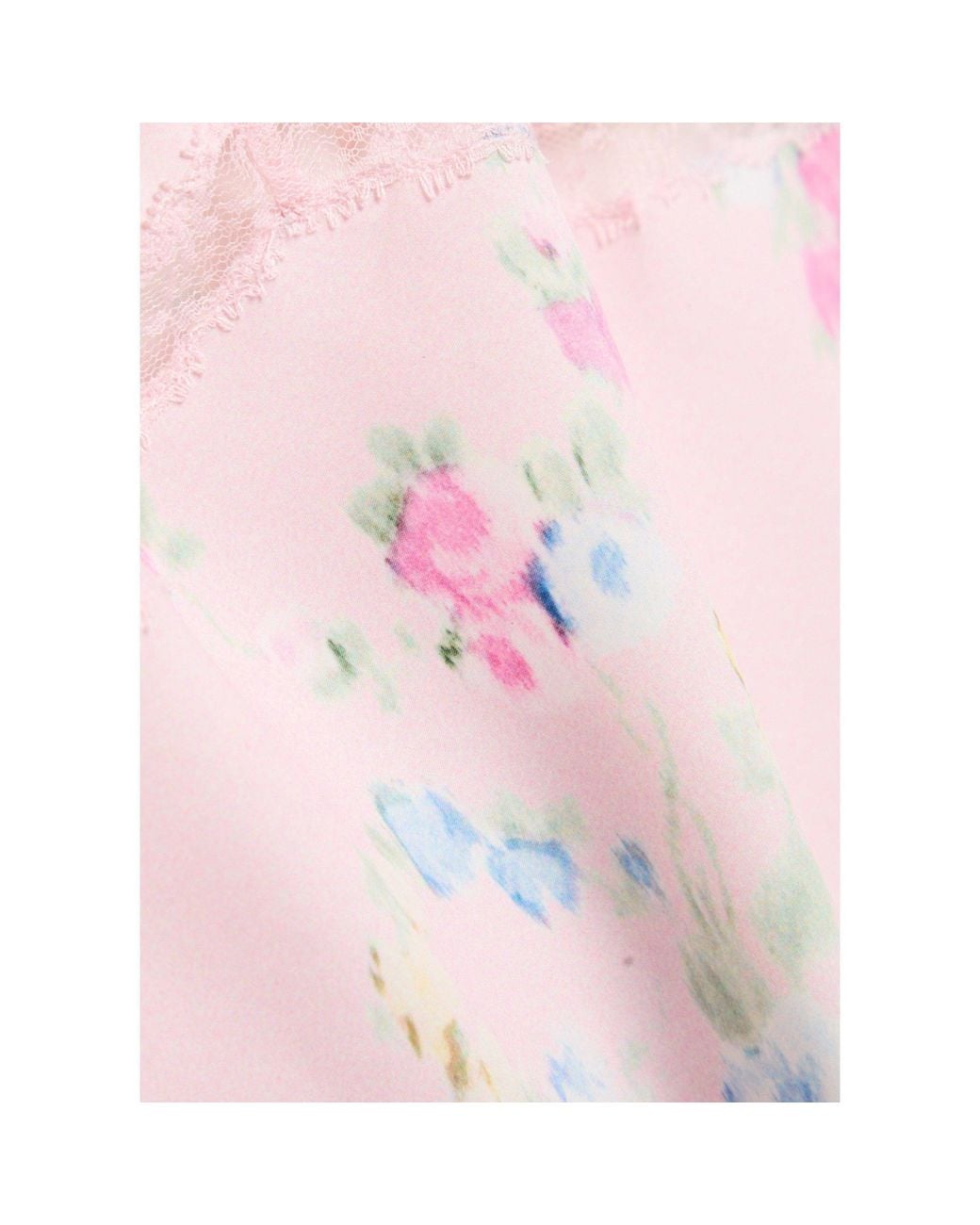 LoveShackFancy Pink Floral Print Tank Top