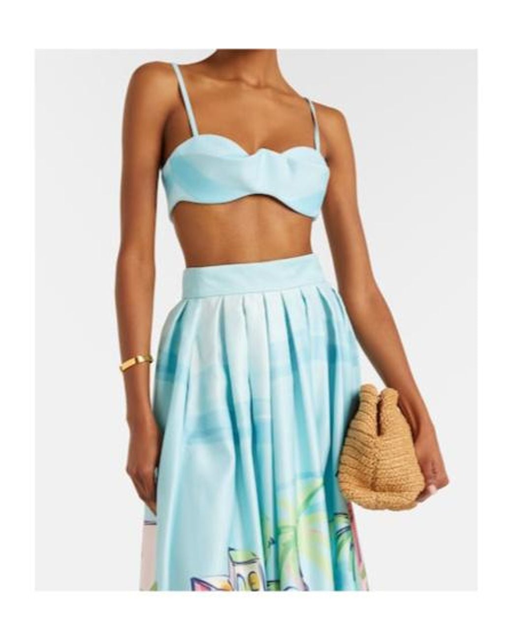 Leo Blue Bra Top