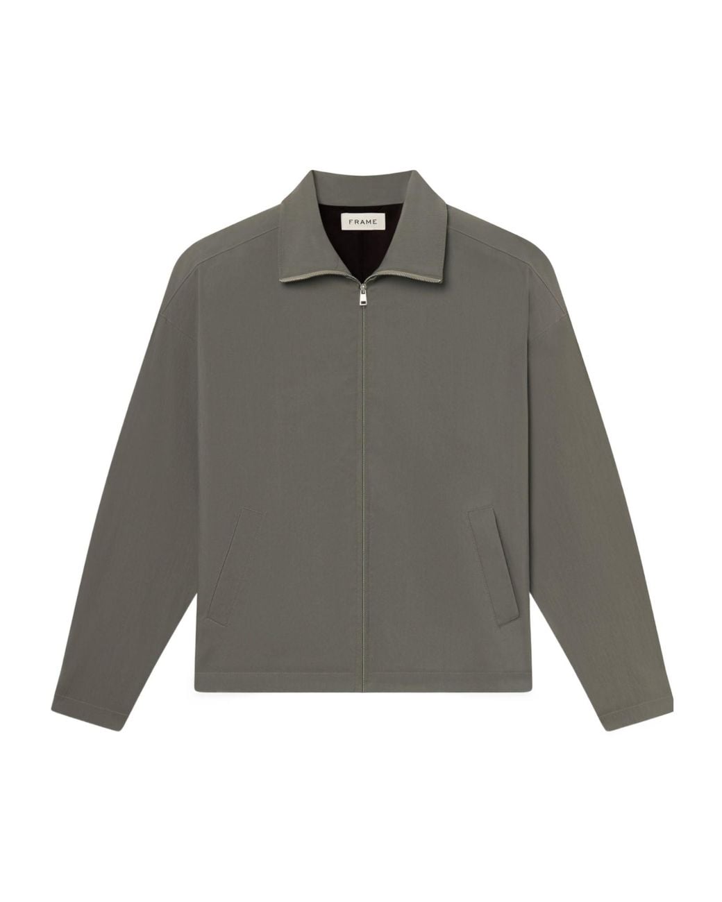 FRAME Gray Zipped Jacket for men