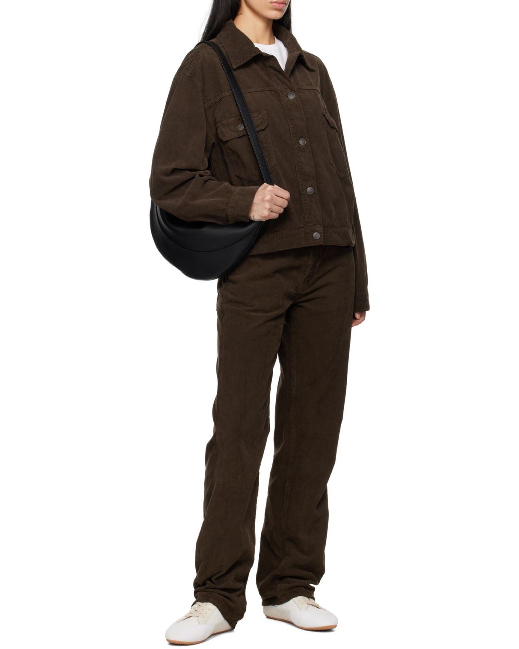 The Row Black Jouve Zipped Shoulder Bag