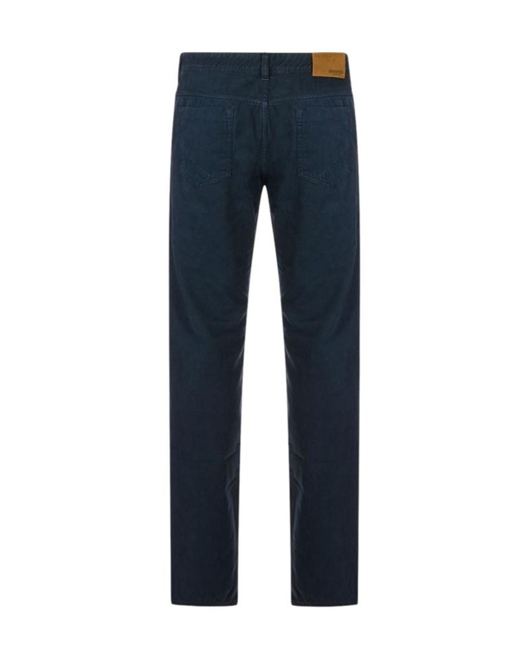 Incotex Blue Casual Pants With Belt Loops for men